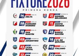 Fixture 2026 1ra ronda.