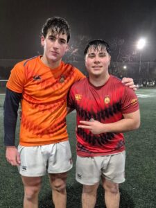 Valentin Minisci Sanz y Lautaro Malla que fueron convocados a participar del programa de capacitación de la URBA.